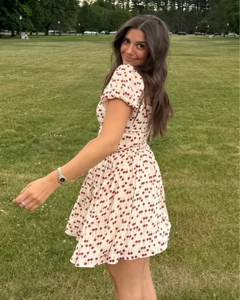 Reformation Davonne Mini Cherry Dress  - Image 1