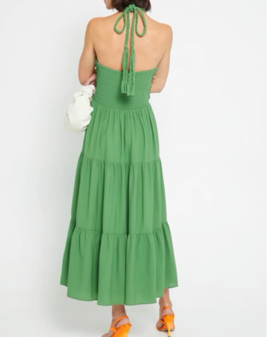 Green Midi Flowy Dress - Image 2