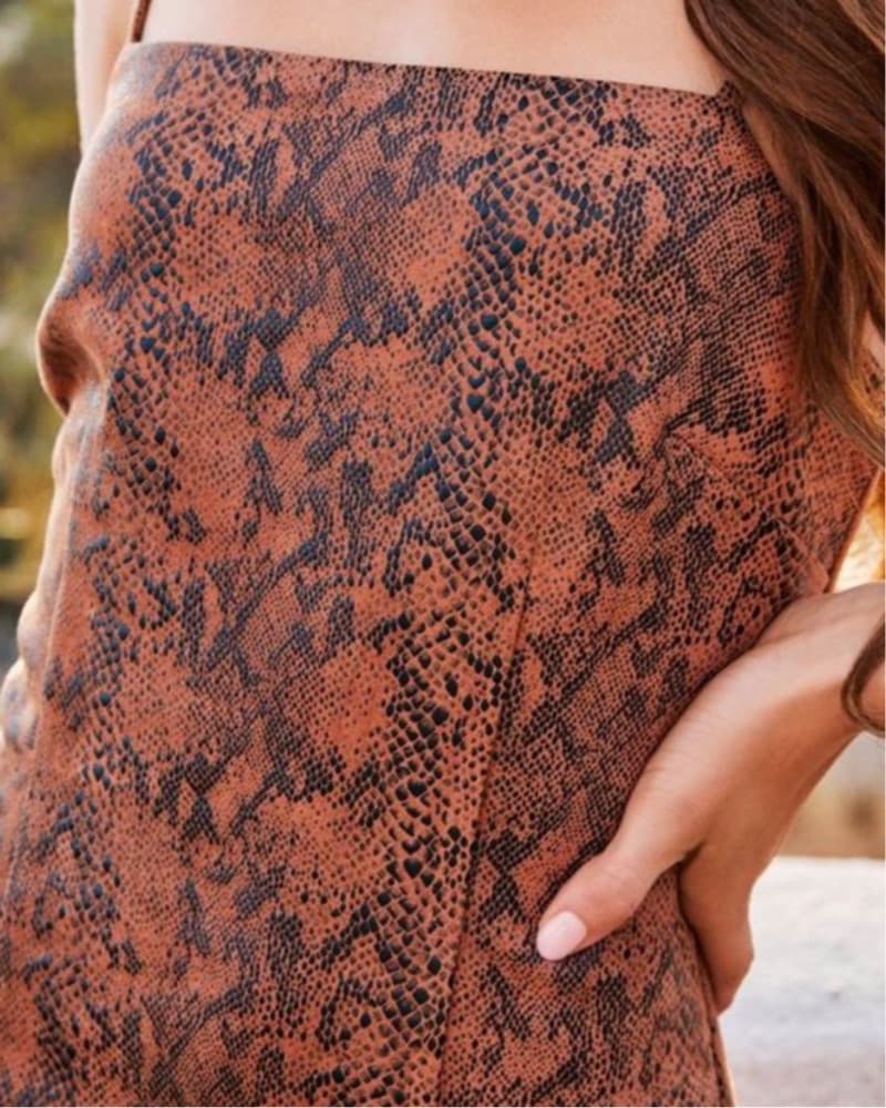 Snake Print Mini Dress - Image 2