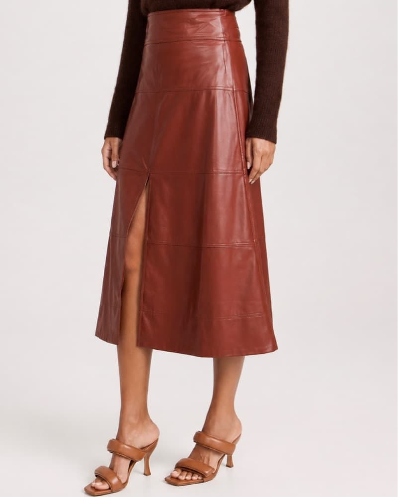 Tanya Taylor Hudson Skirt In Brandy - Image 2