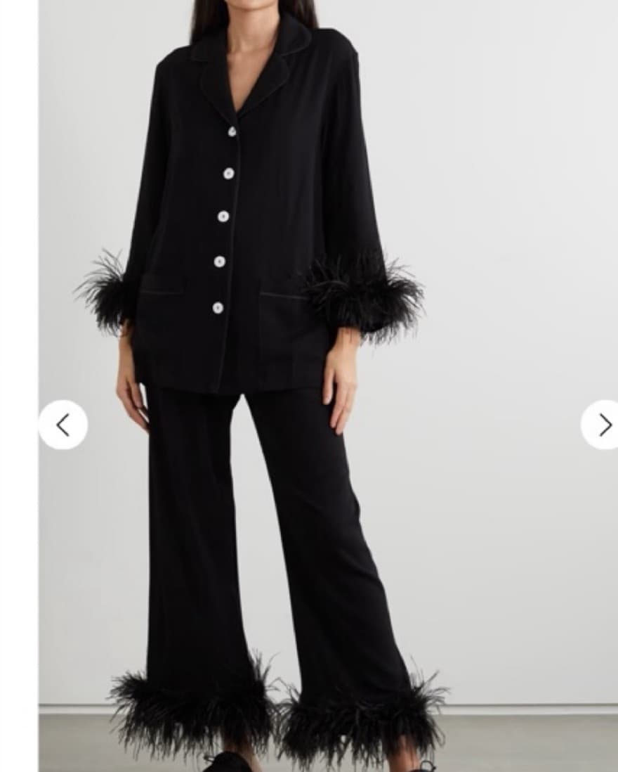 Sleeper Black Feather Pajamas Size S - Image 4