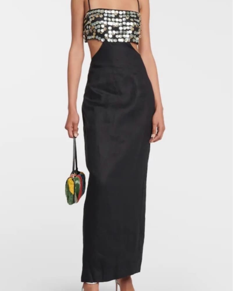 Staud Maxi Sequin Jada Dress  - Image 1