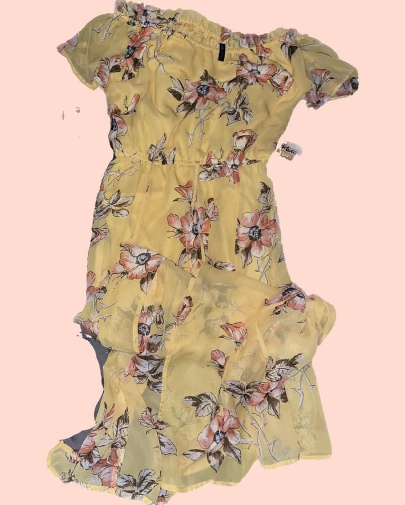 Yellow Floral Maxi dress - Image 5