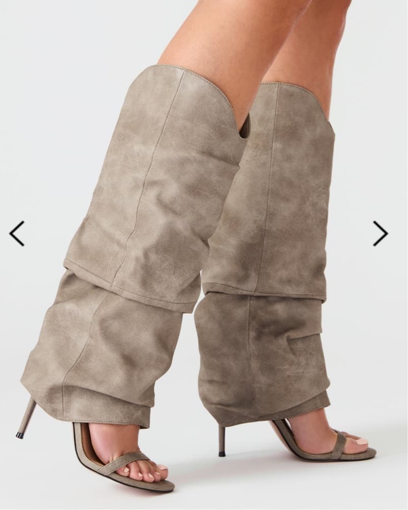Steve Maden Grey Distressed Heels - Image 5