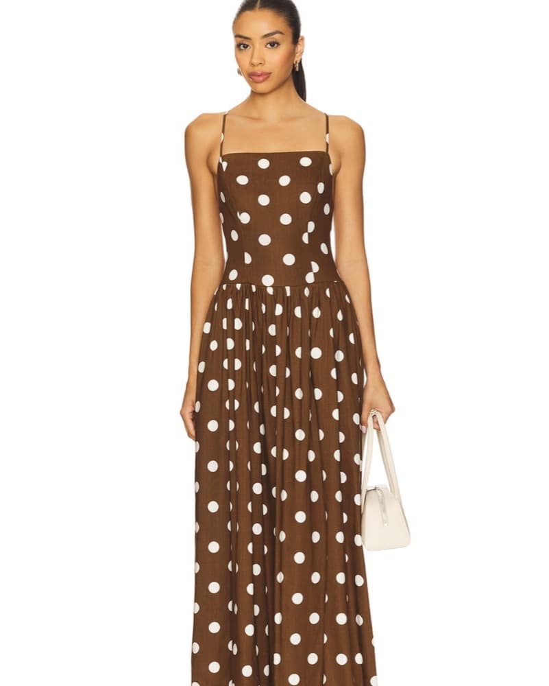Brown And Ivory Polka Dot - Image 2