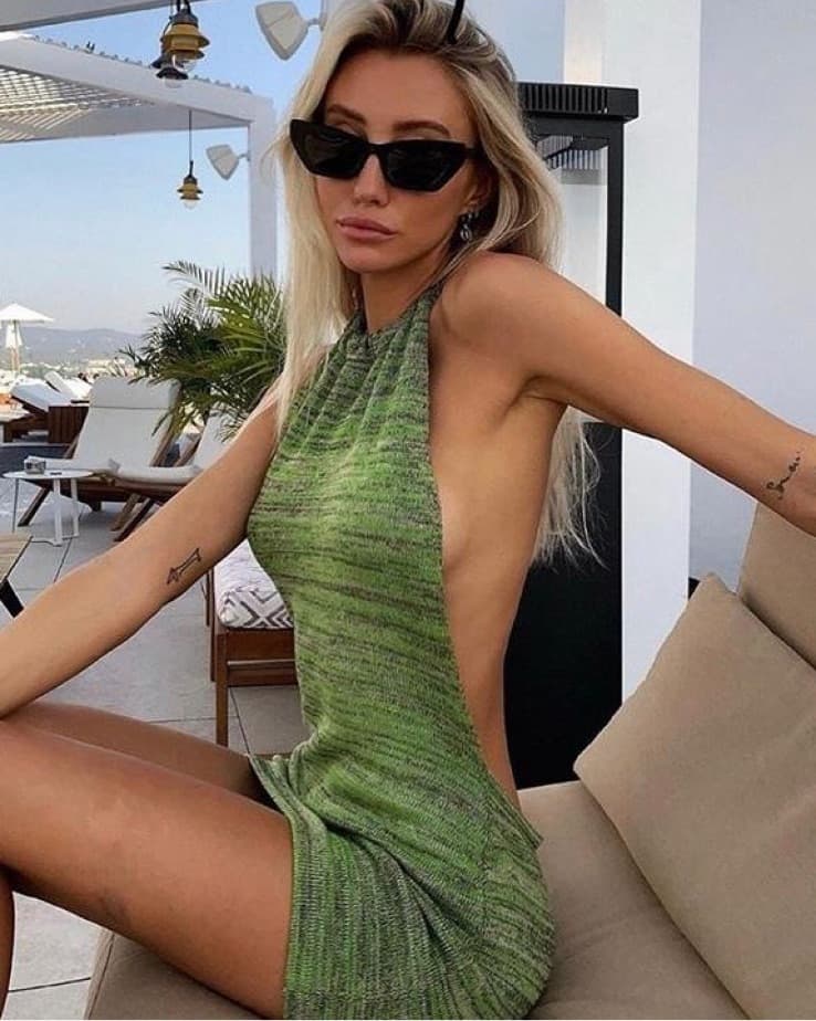 Bamba Swim Bounty Dress- Moss Green - Image 5