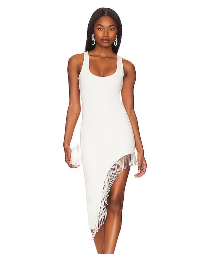 NBD/Revolve Adora Midi Dress in White - Image 3