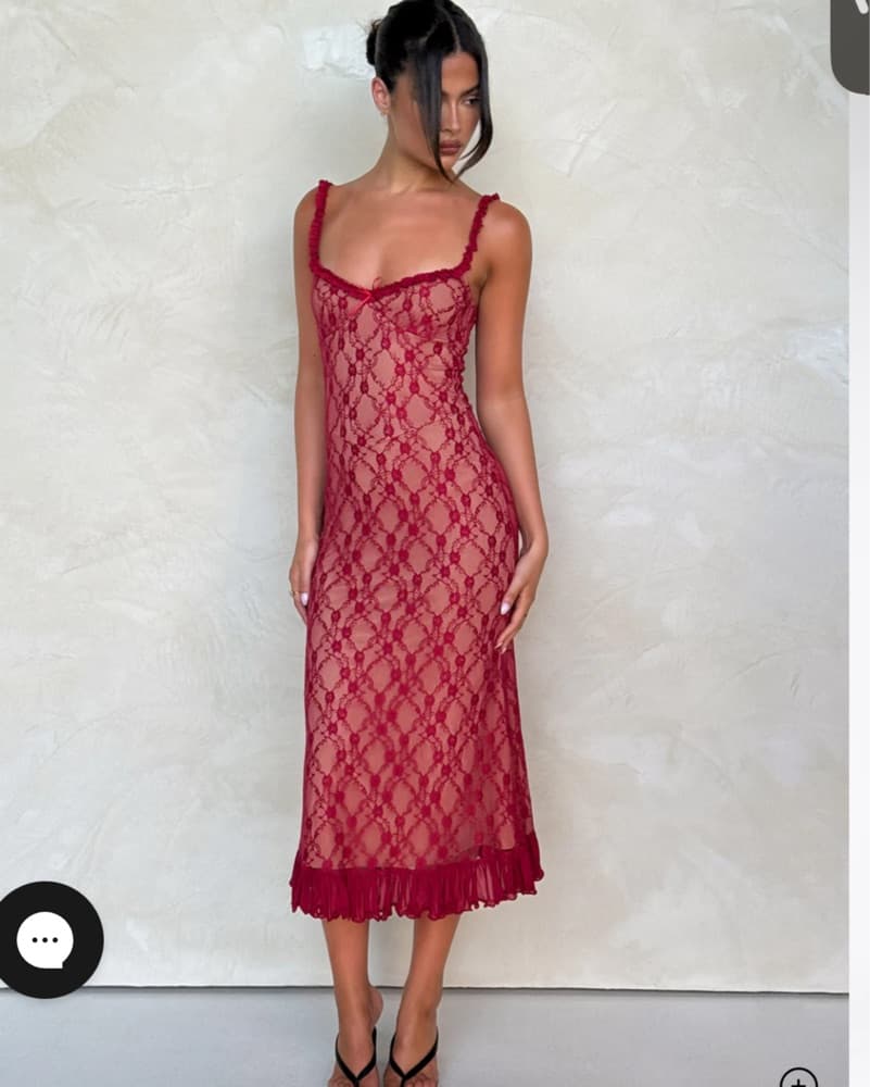 Tiger Mist Formal Lace Dress - Image 1
