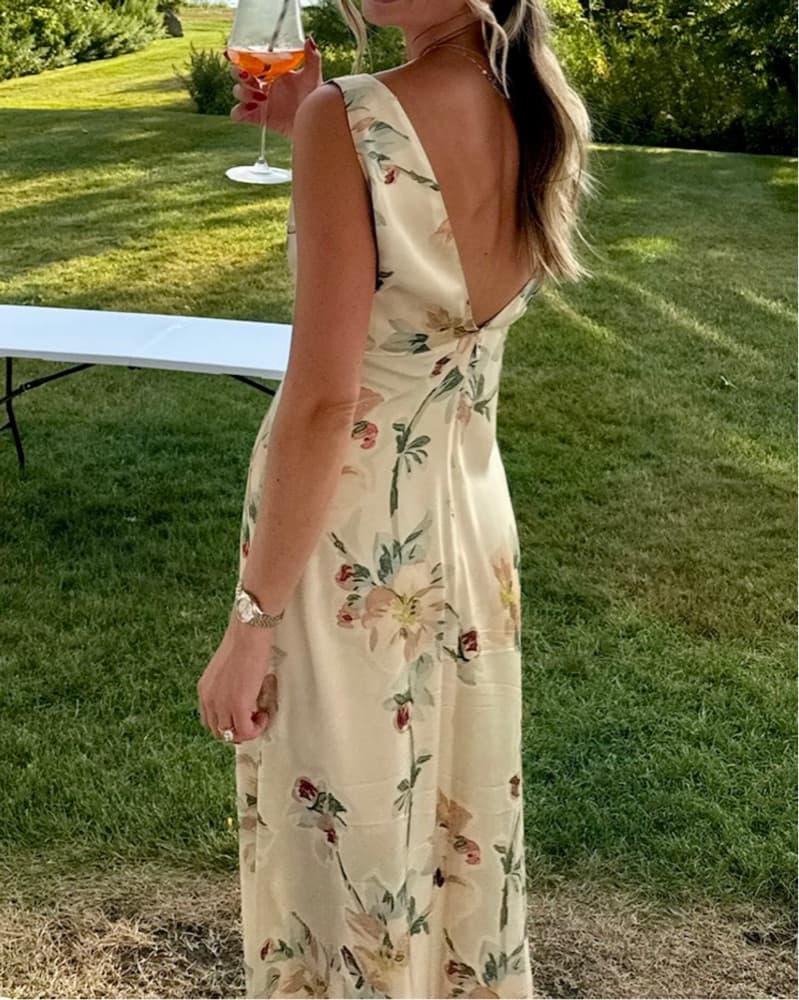 Toteme Floral Draped Dress  - Image 2