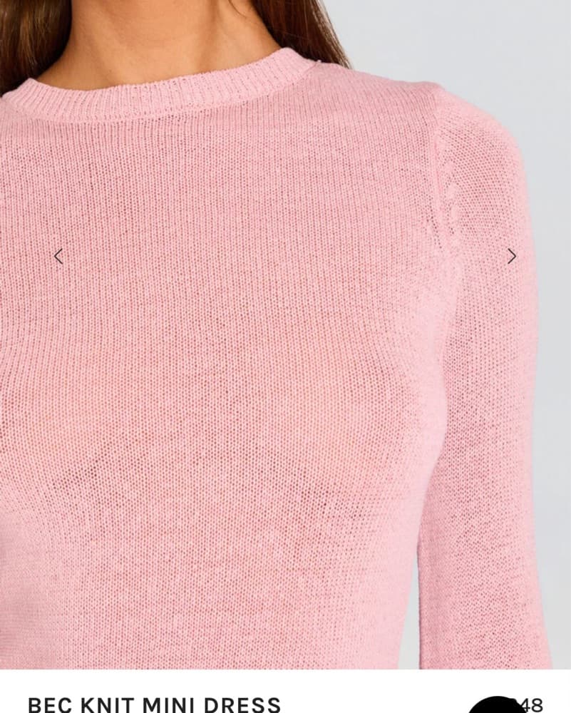 Retrofete Pink Knit Dress  - Image 2
