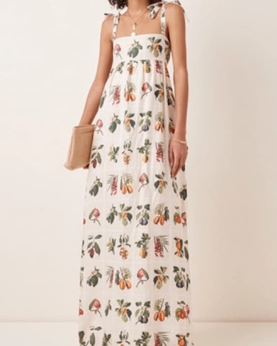 Agua by Agua Bendita Fruit Pattern Dress - Image 1