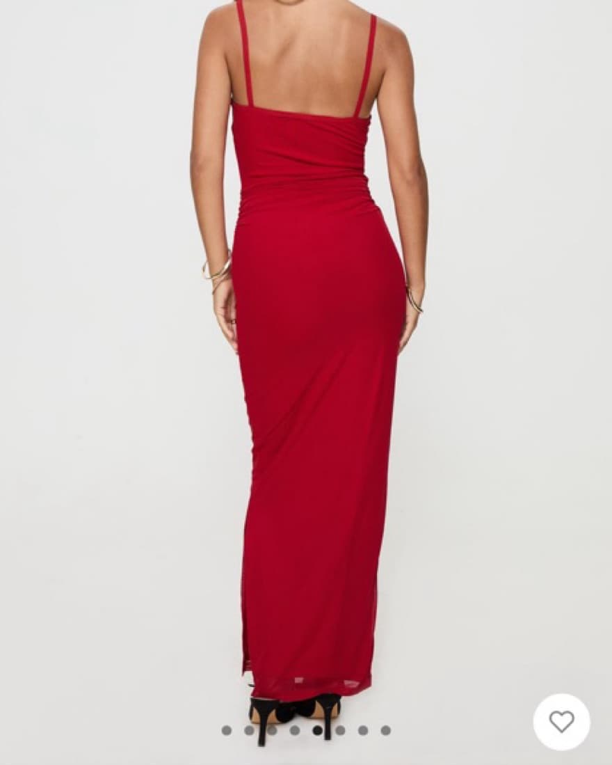 Elegant Red Maxi Dress - Image 3