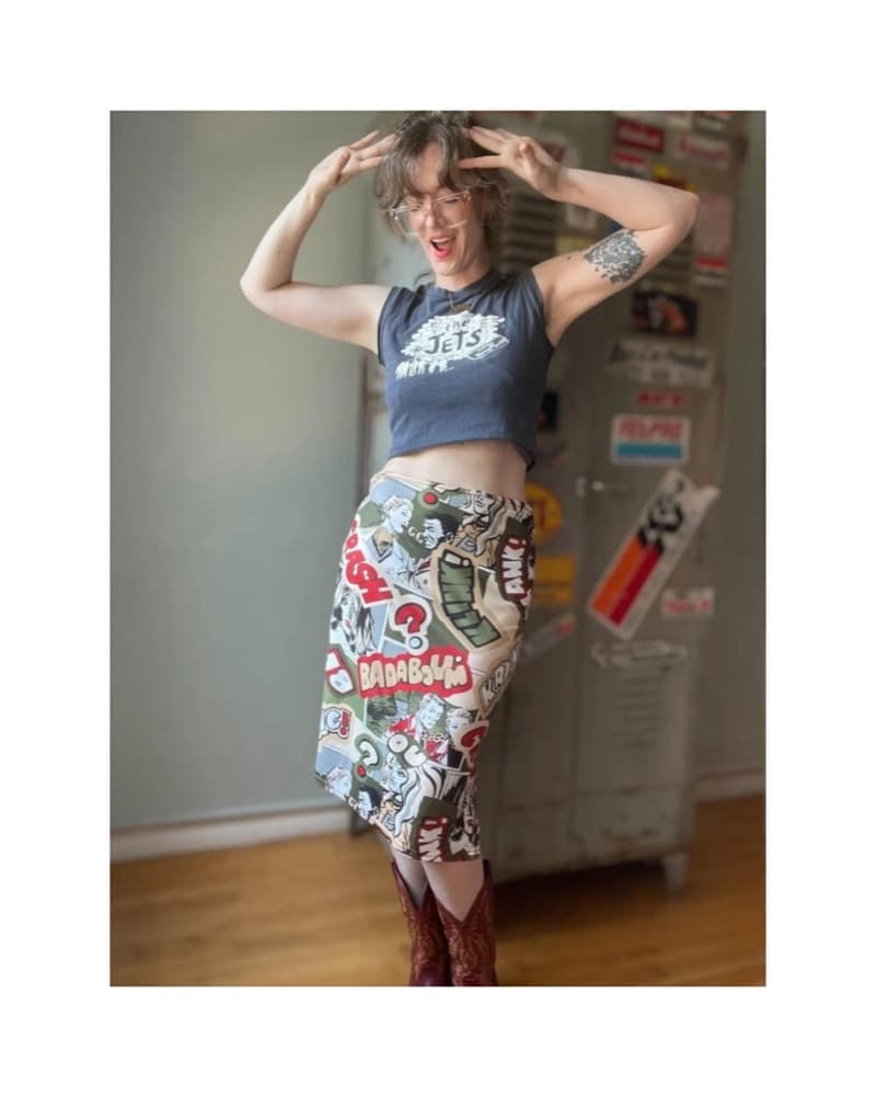 Vintage 90’s Pop Art Midi Skirt - Image 2