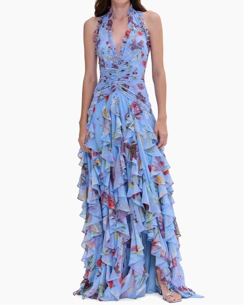PatBo Lily Flower Flutter Gown - Image 1
