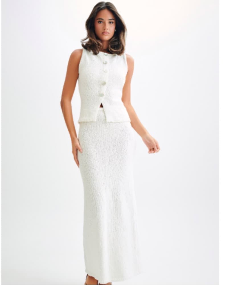 Meshki Boucle Top And skirt - Image 1