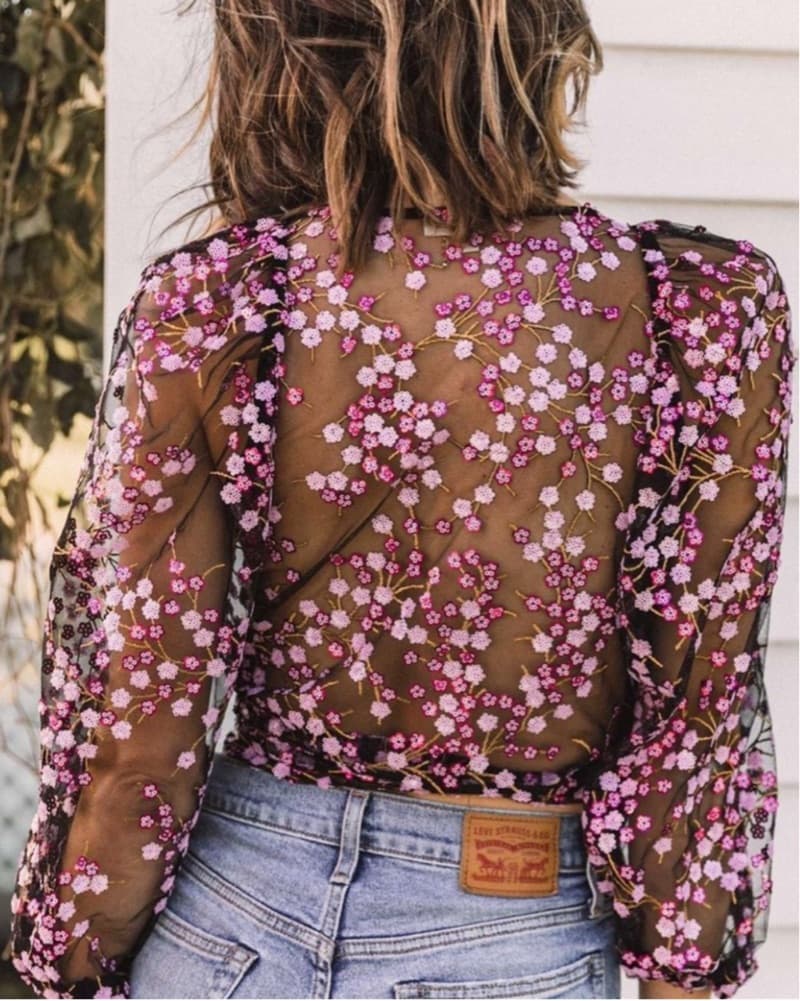 For Love and Lemons Gibson Wrap Top - Image 4