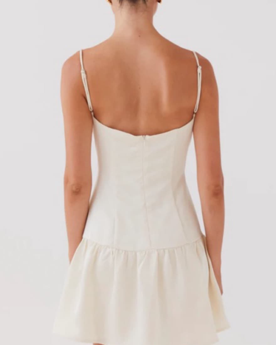 White Mini Dress - Image 3