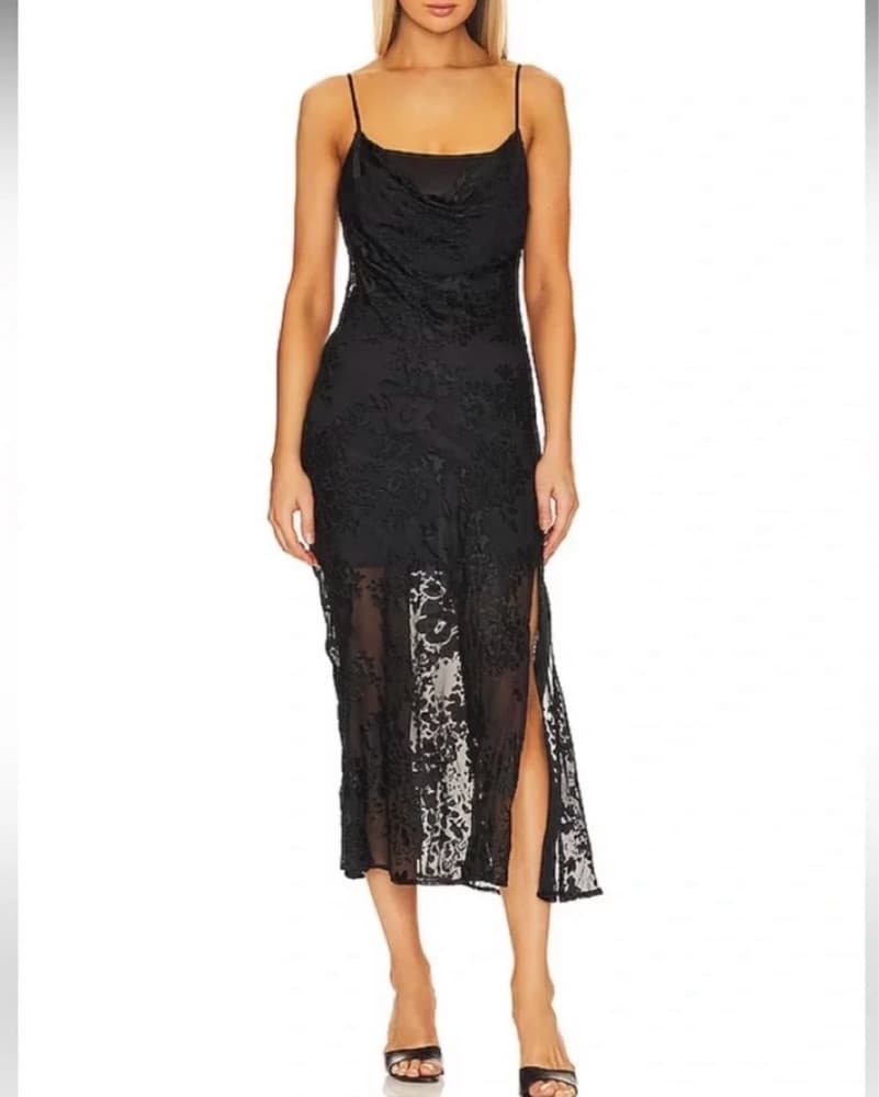 ASTR The Label Floral Burnout Dress - Image 1