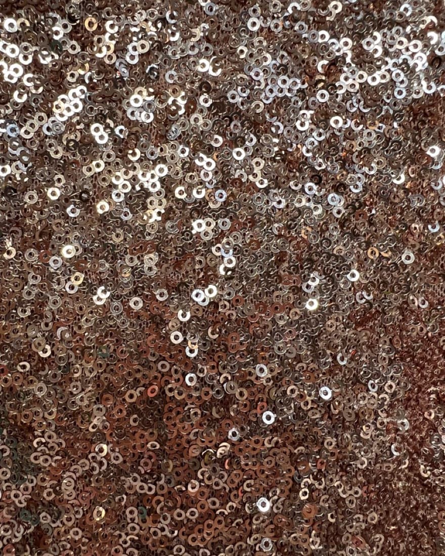 Sequin Rose Gold Party Mini Dress - Image 2