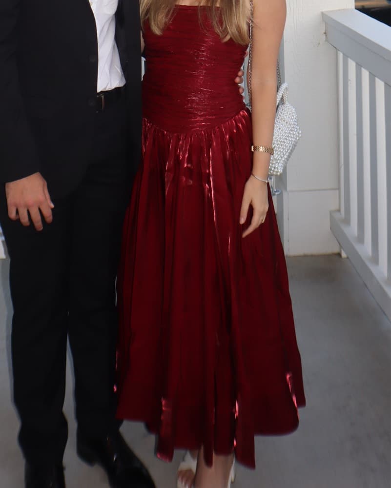 AJE Regent Drop Waist Midi Dress - Image 4
