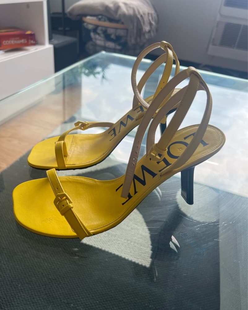 Loewe Petal Sandals - Yellow - Image 2