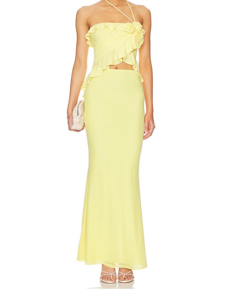 AFRM Yellow Skirt Set - Image 4
