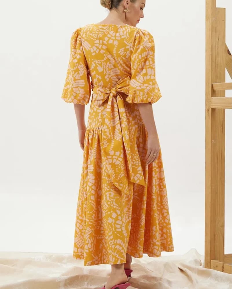 Mon Renn Floral Wrap Maxi Dress  - Image 4