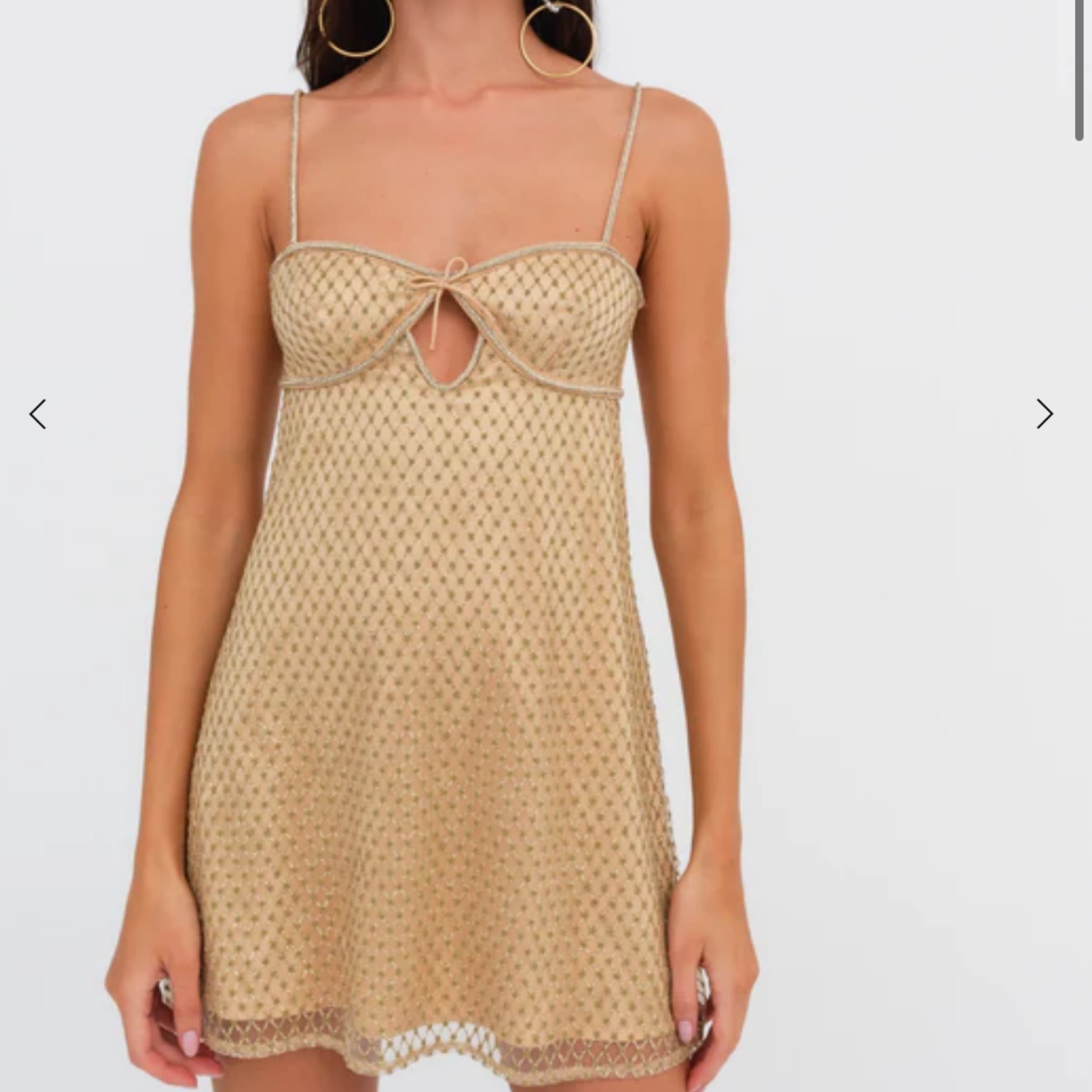 For Love & Lemons Glitter Slip Dress - Image 1