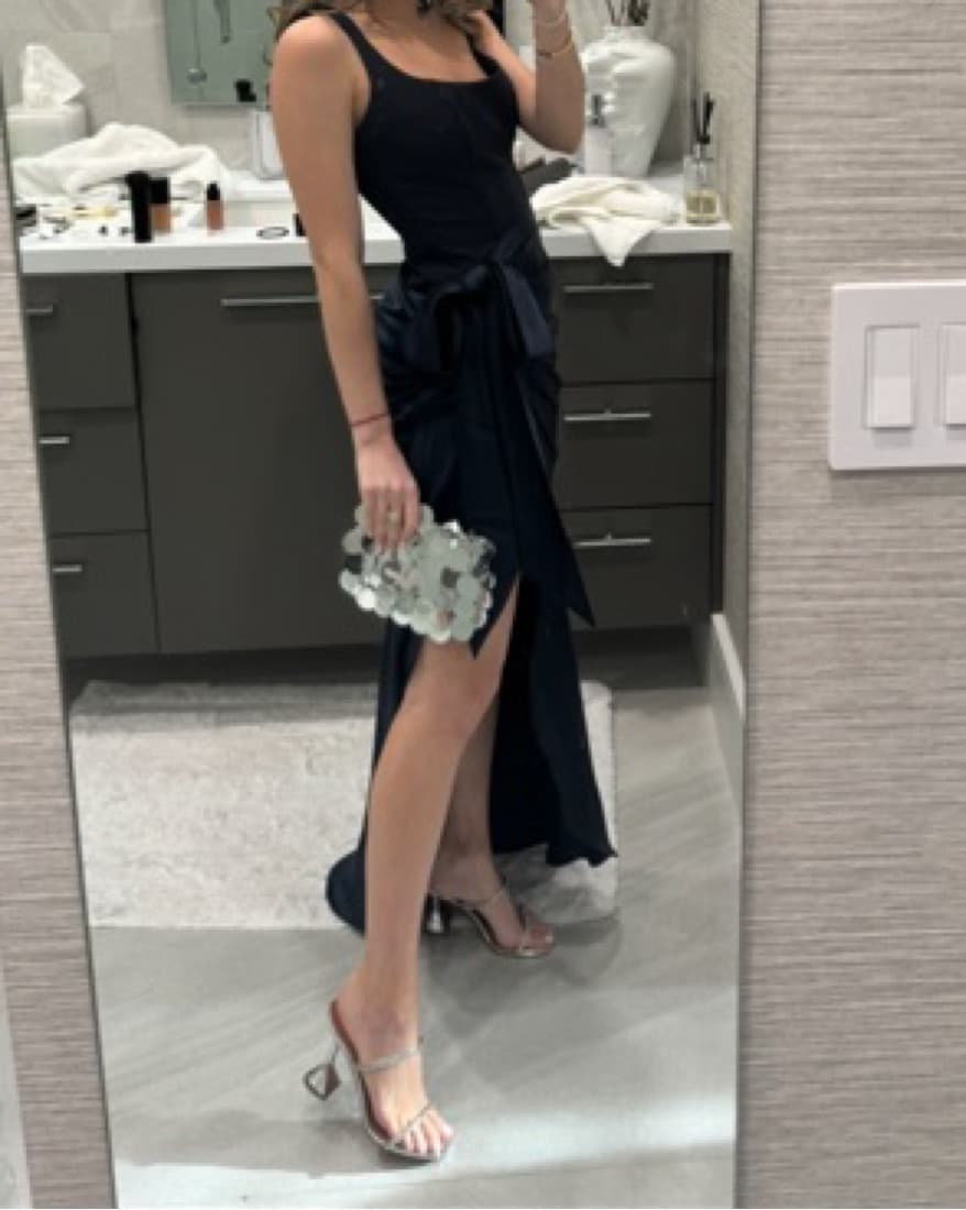 CINQ A SEPT NAVY GOWN  - Image 4
