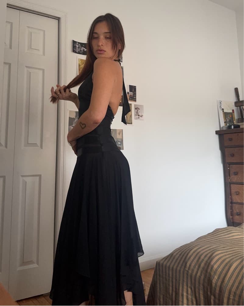 2000s BCBG Black Halter Dress  - Image 5