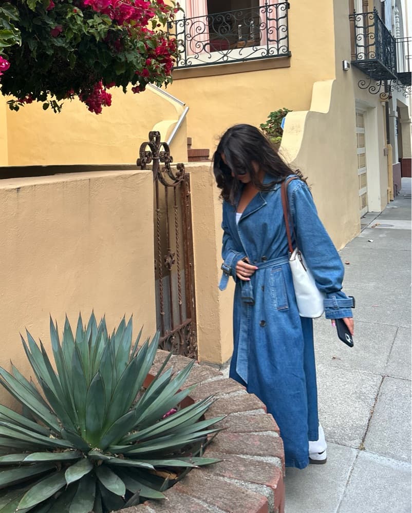 Levis Denim Trench Coat - Image 2