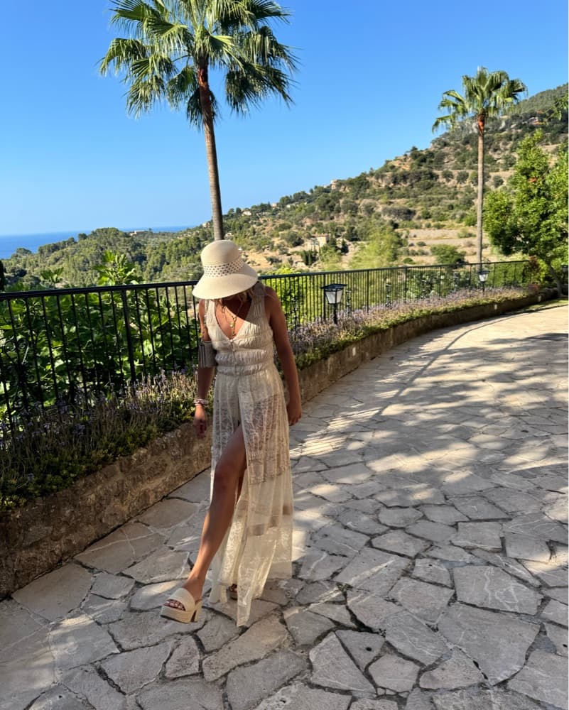 Boho Chic Lace Maxi Dress - Image 1