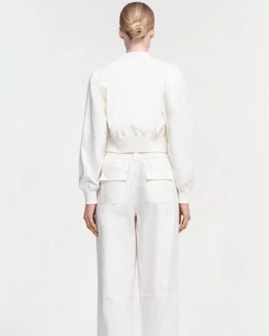 Simkhai White Denim Bomber - Image 4