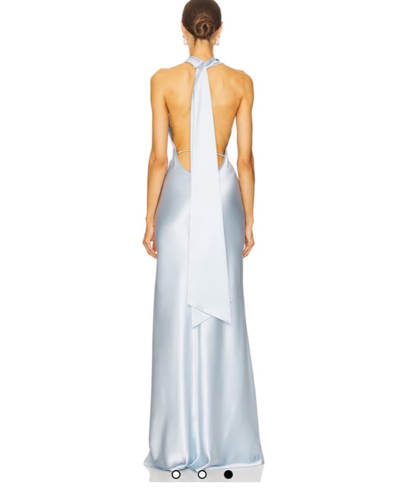 Pearl Gown in Pastel Blue SAU LEE - Image 3
