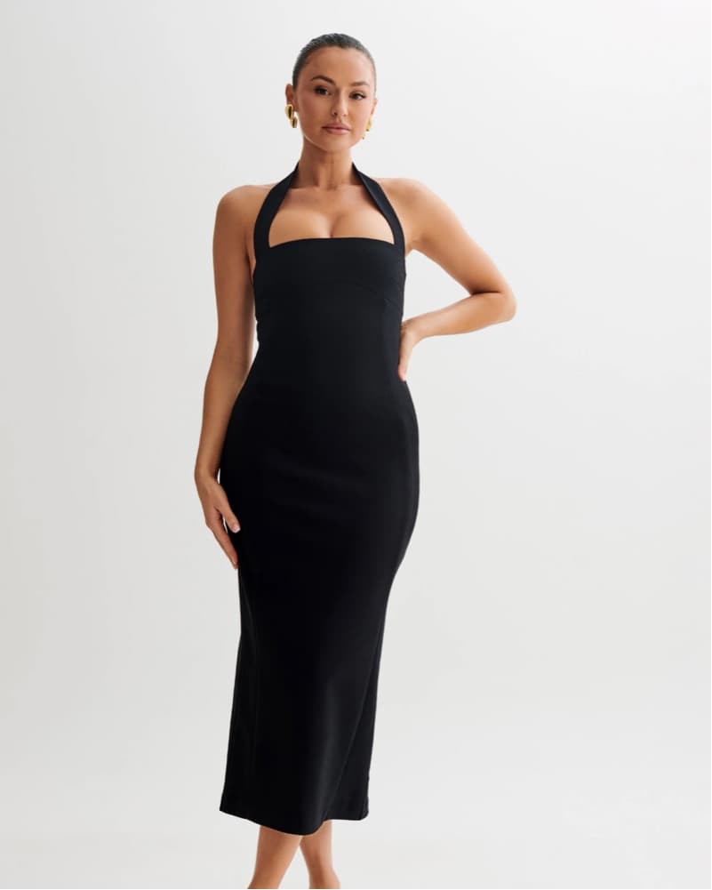 Amelita Suiting Halter Midi Dress  - Image 2