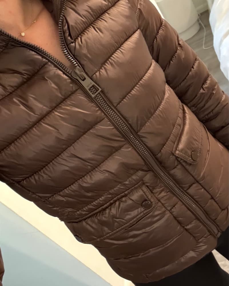 Mango Brown Puffer jacket  - Image 4