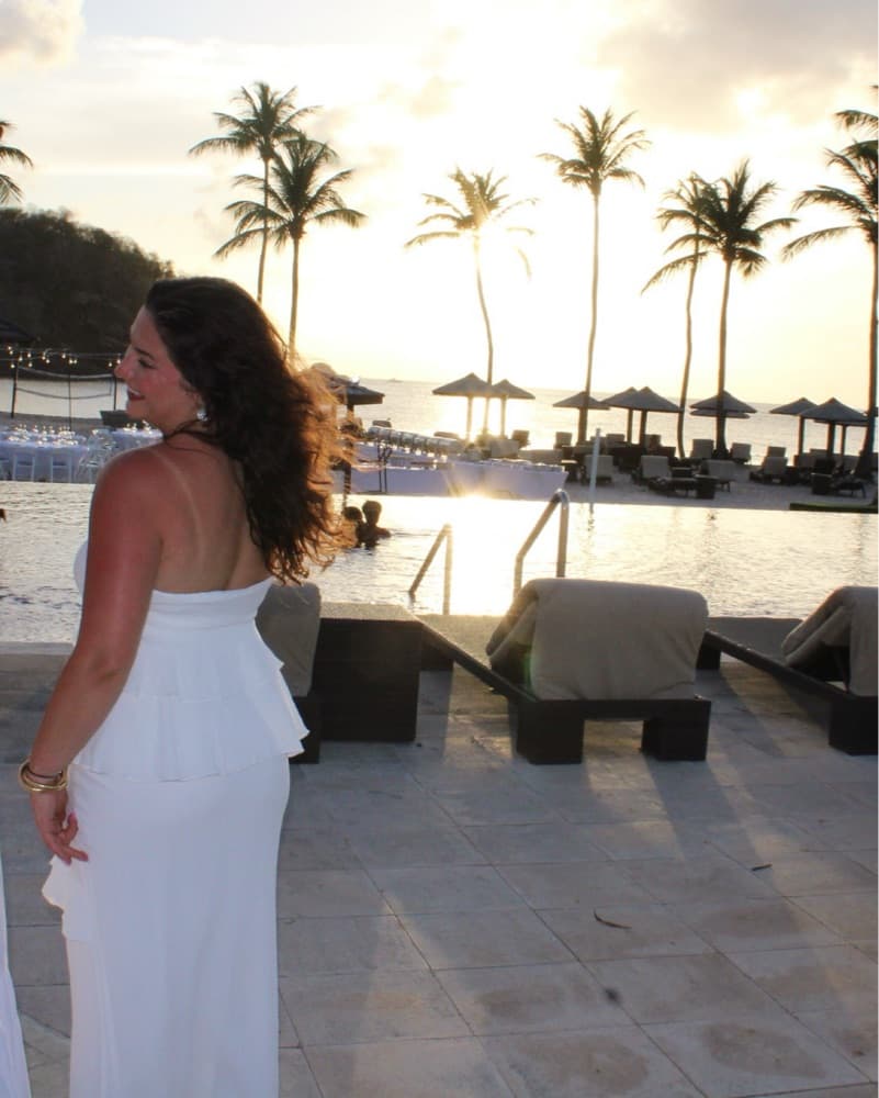 White Maxi Ruffle Skirt And Matching Top - Image 4