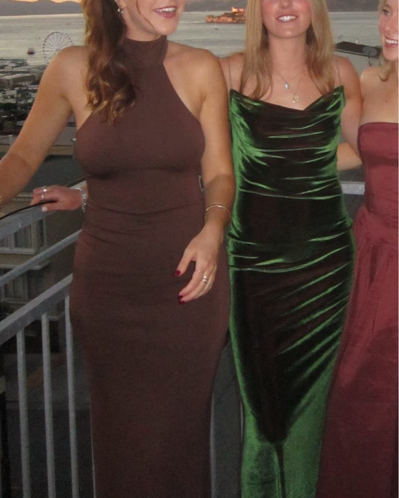 Reformation Bonnie Brown Knit Dress  - Image 5