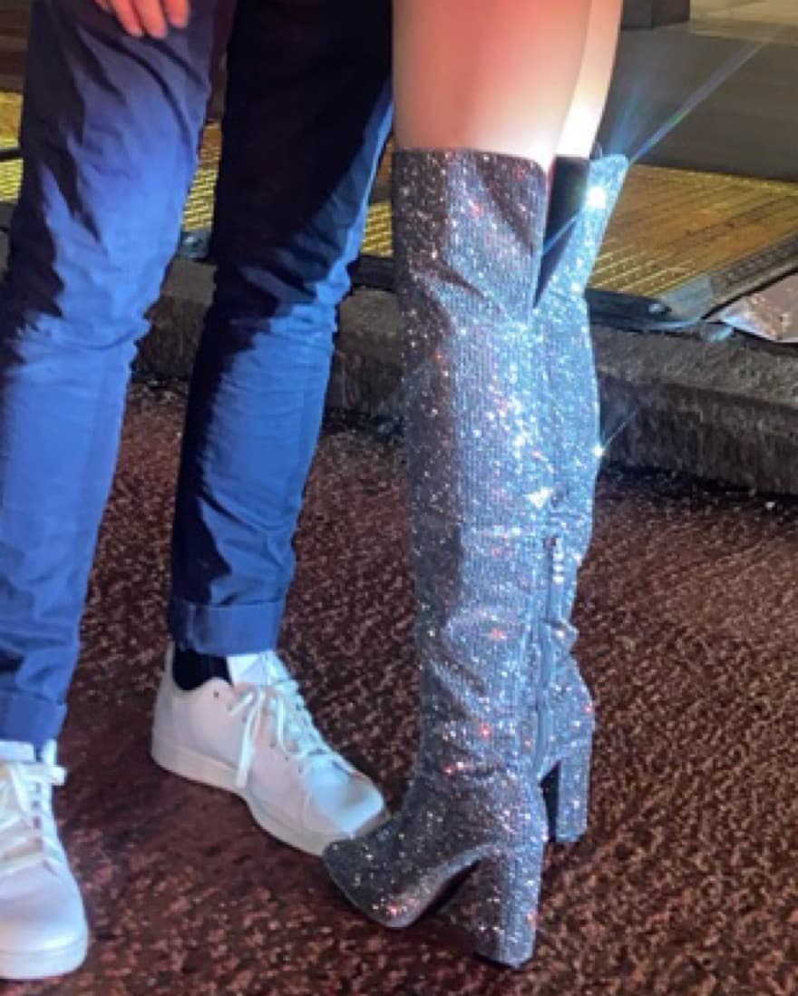 Sparkly Knee High Boots - Image 2