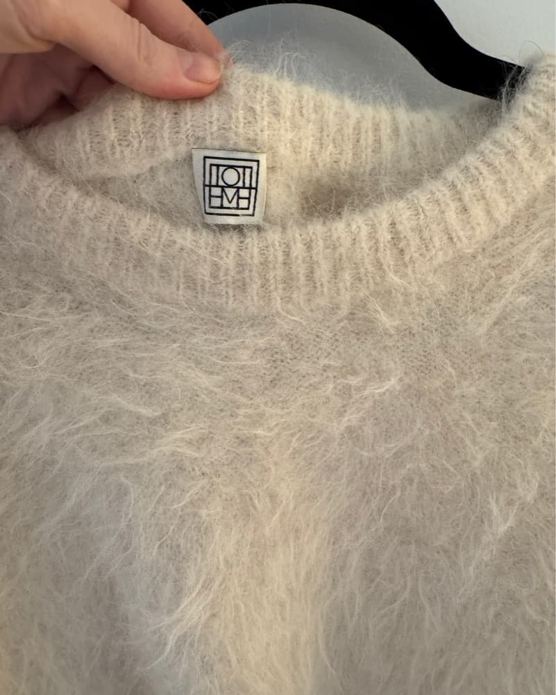 Toteme White Alpaca Sweater - Image 4
