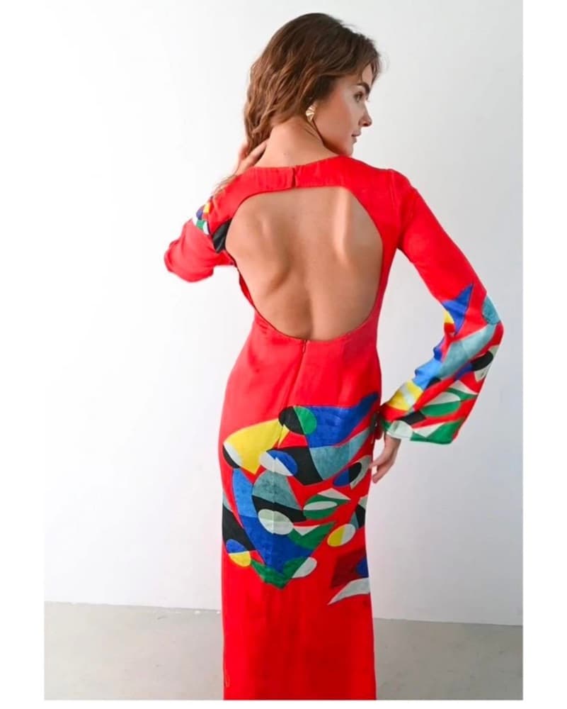 Red YLLW THE LABEL Dress - Image 2