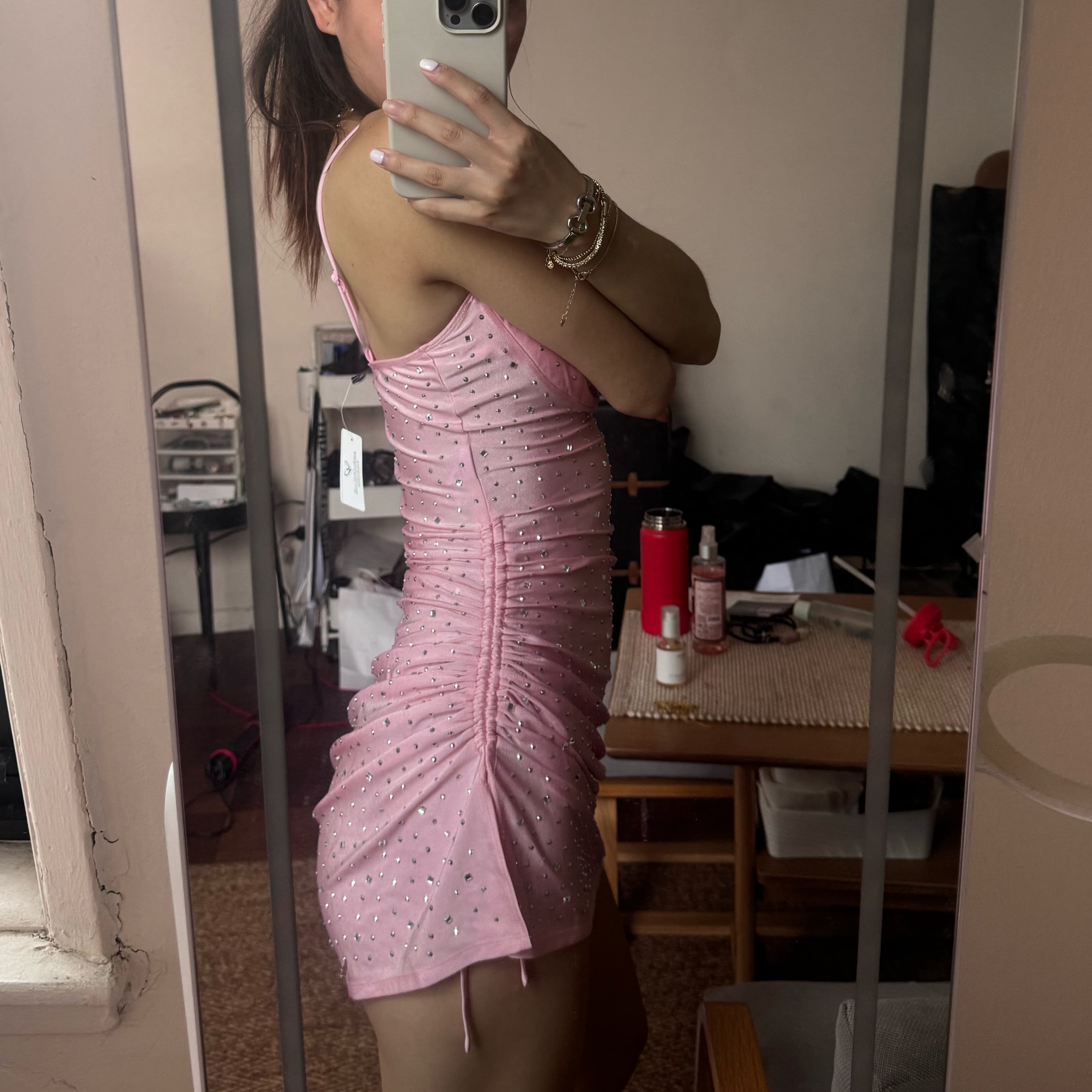 Pink Rhinestone dress - Image 2