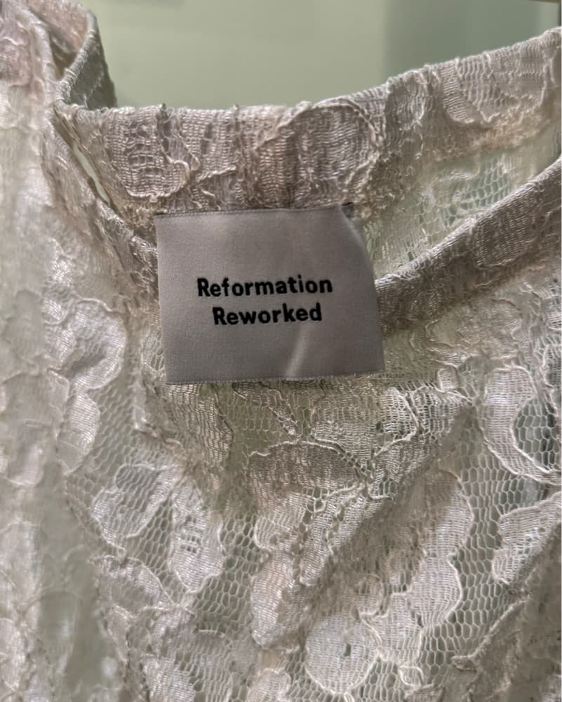 Lace Maxi Skirt Reformation Reworked  - Image 3