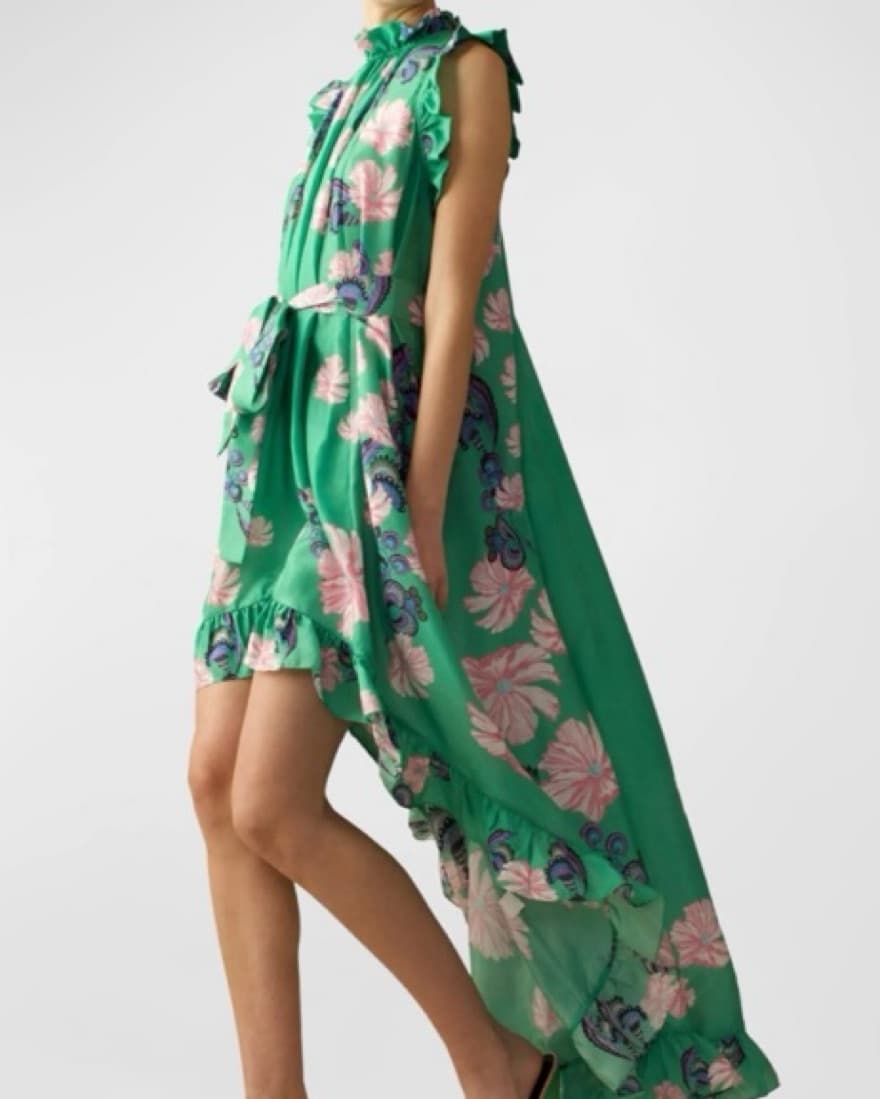 Cynthia Rowley High-Law Floral-Print Ruf - Image 2