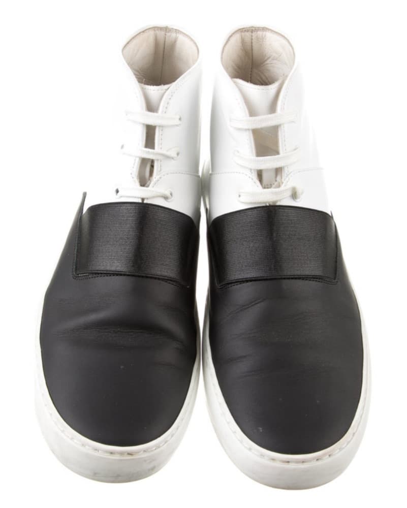Chanel Chic Leather and Satin Sneakers - Image 4