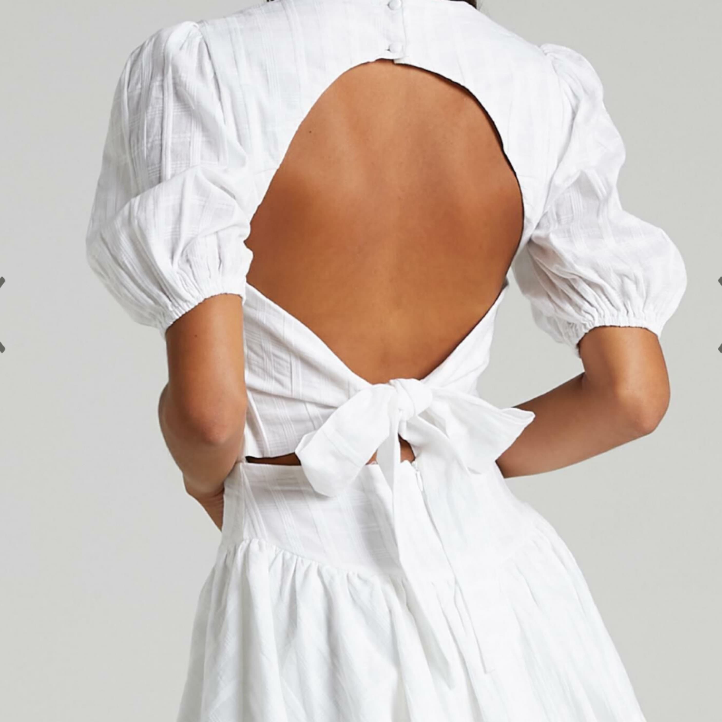 Showpo Backless White Mini Dress - Image 4
