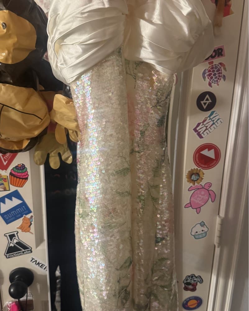 Windosr Sequin Floral Dress - Image 2