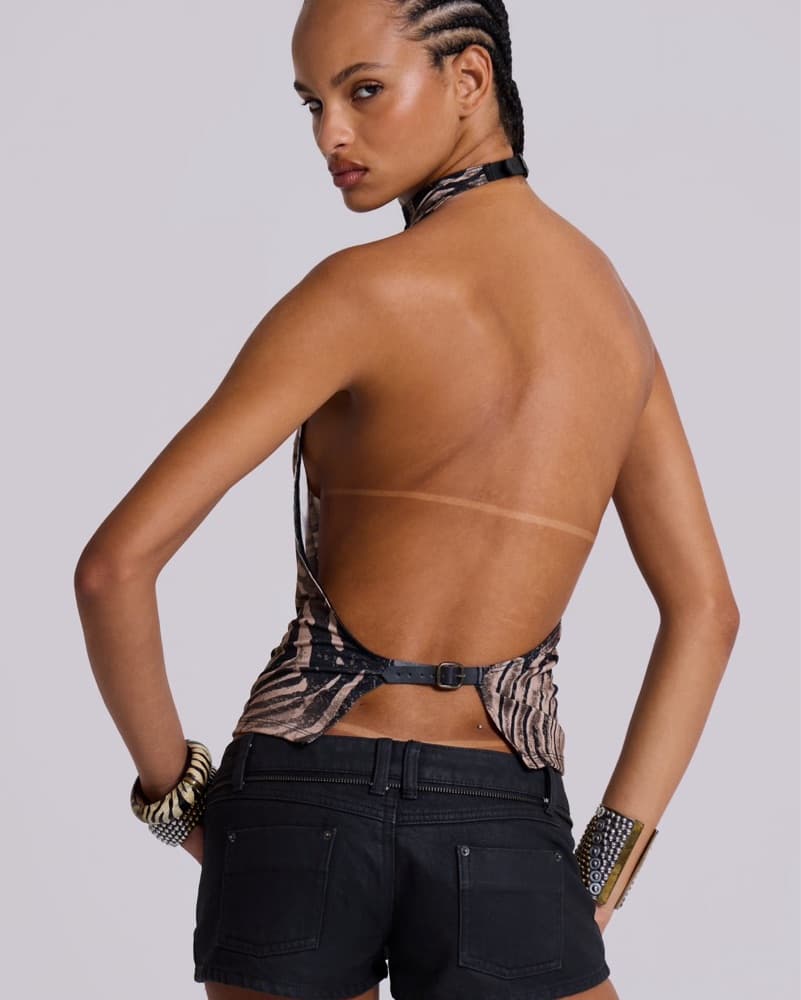 Zebra Zene Backless Top - Image 3