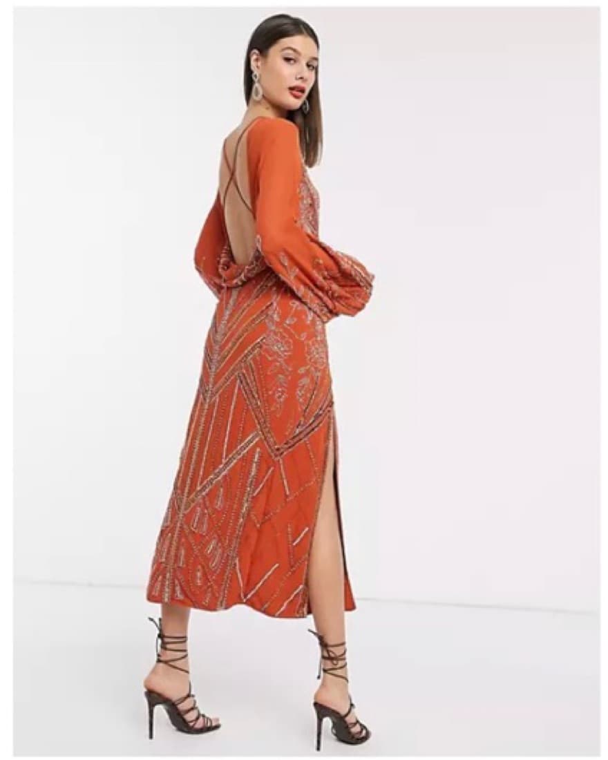 ASOS Backless Embellished Dress - Image 3