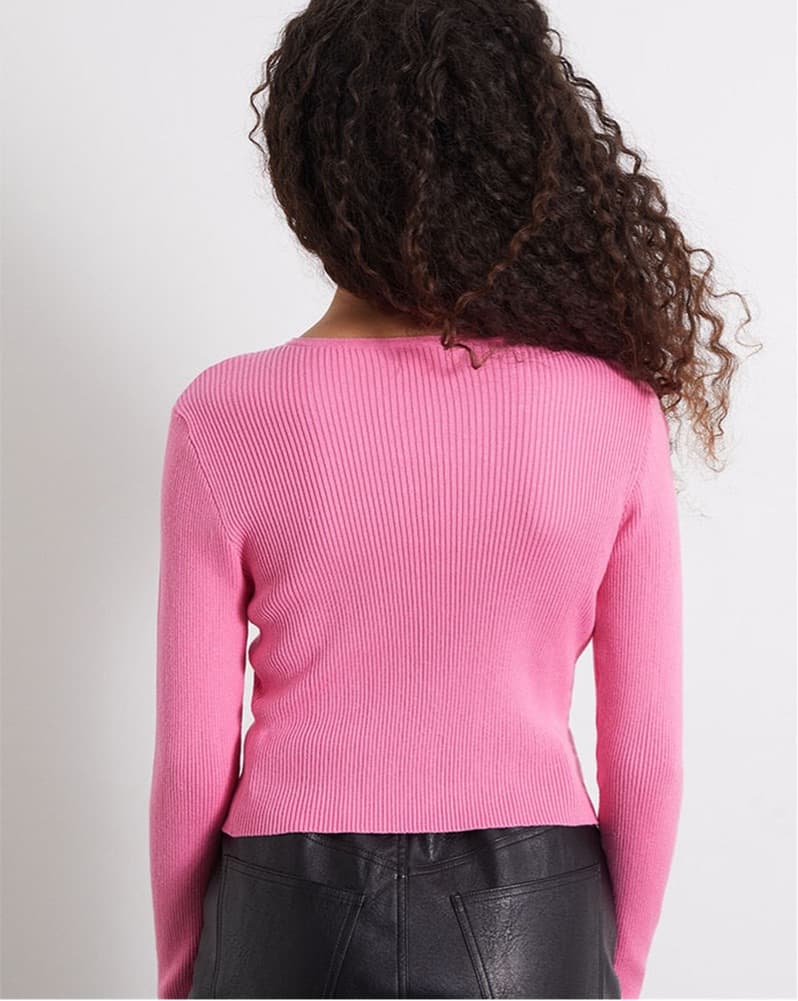Pacsun Pink Heart Long Sleeve  - Image 3